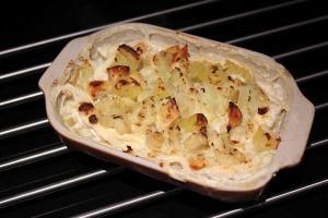 gratin de chou fleur et poulet light