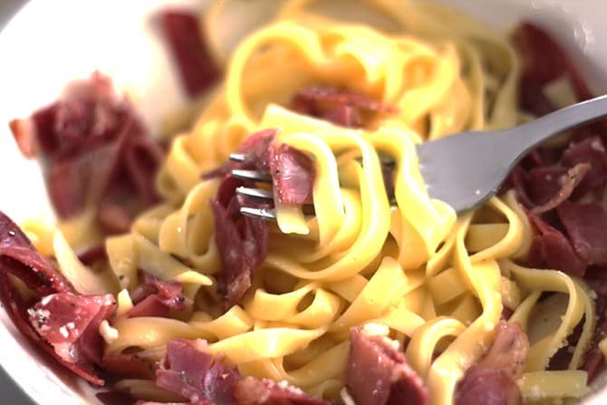 Les Vraies Pâtes Carbonara