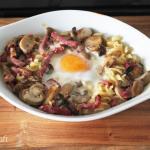 Oeuf cocotte carbonara light
