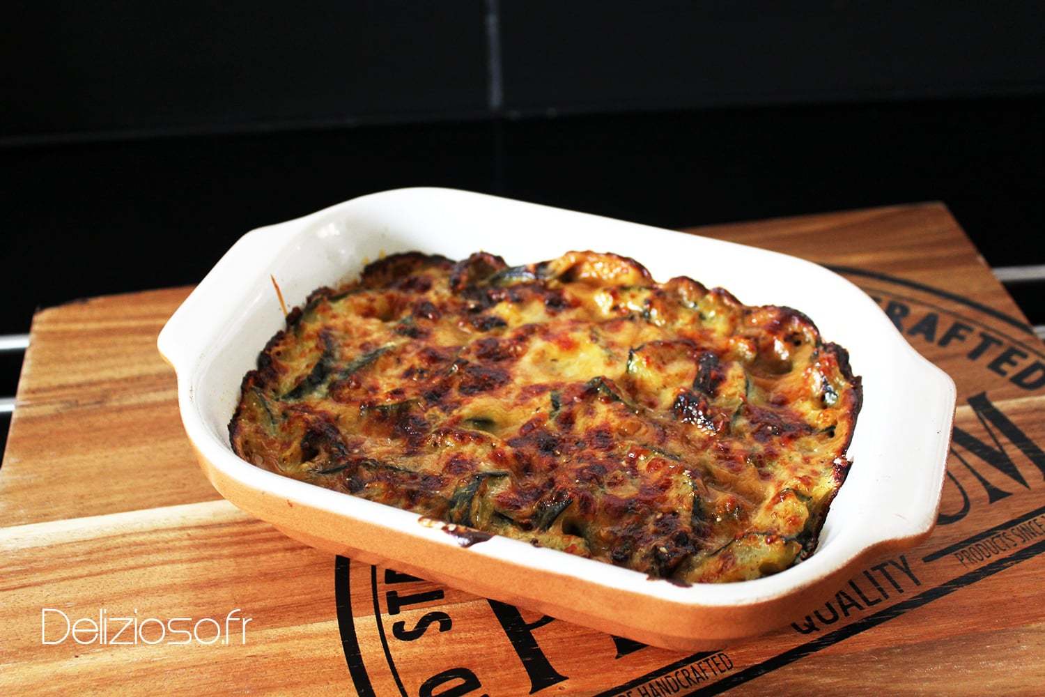 Gratin de courgette au curry