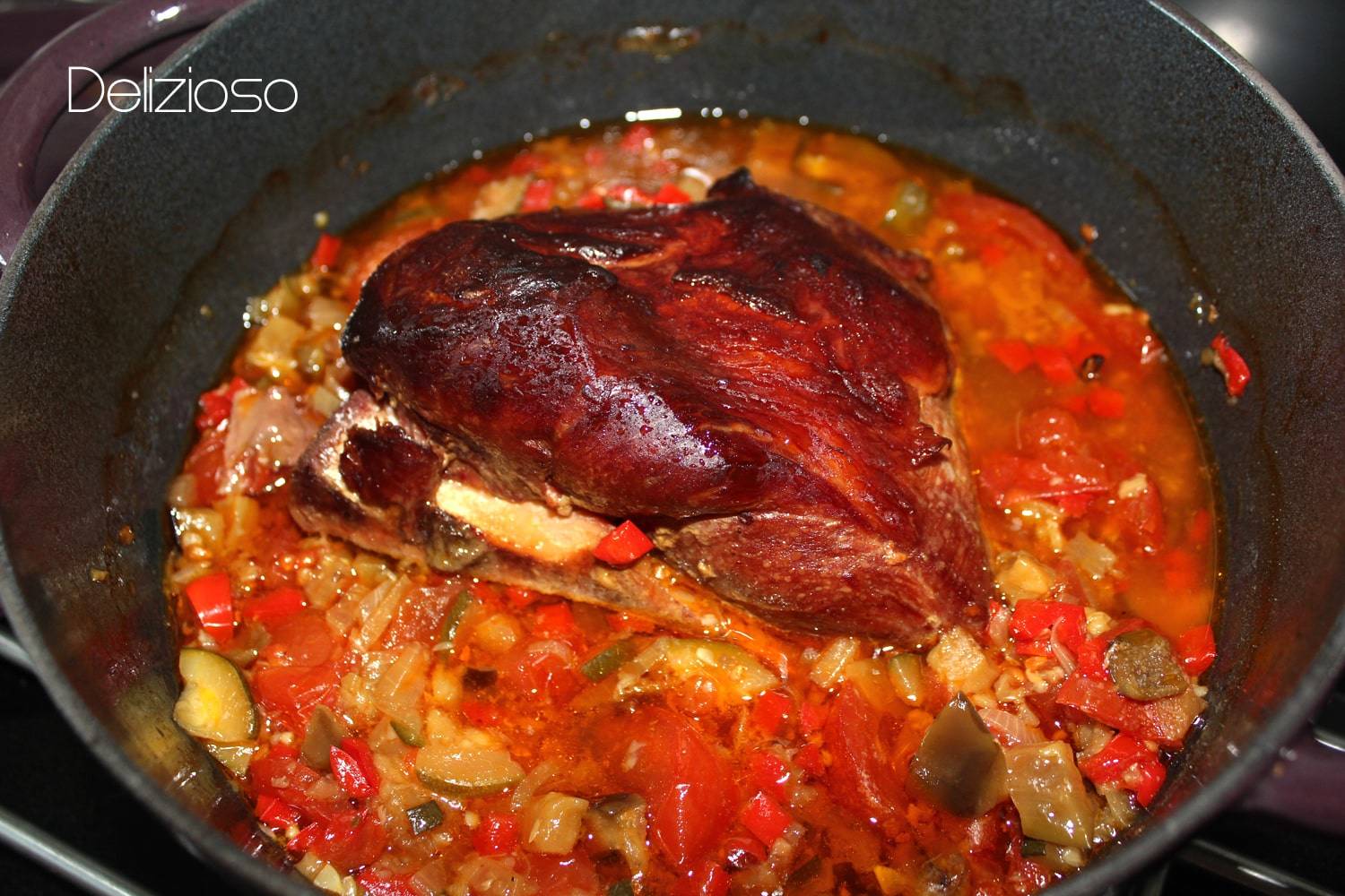 Palette de porc aux légumes