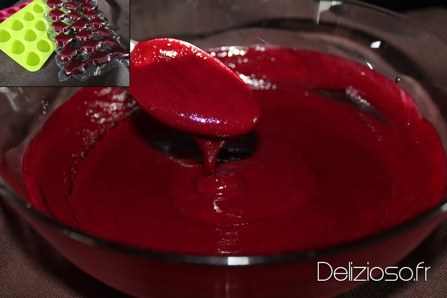 Coulis de fruits rouges