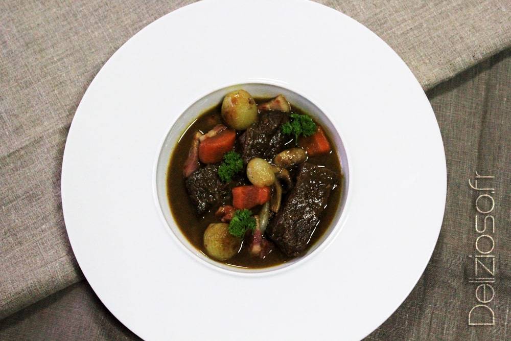 Boeuf Bourguignon, viande confite, la meilleure recette