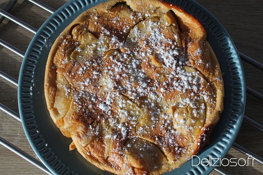 Clafoutis aux pommes caramélisées