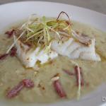 Cabillaud au poireaux confits