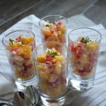 Verrine de crabe à la mangue