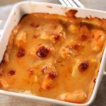 Gratin de crevettes sauce Aurore