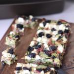 Clafoutis aux Courgettes, feta, bacon, olives noires