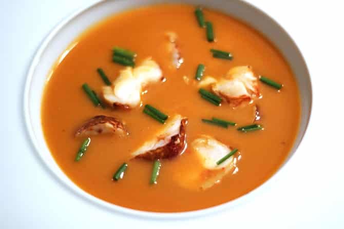 Bisque de homard au cognac