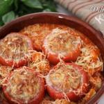 Tomates farcies confites