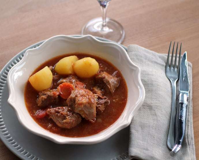 Mijoté de veau au pineau des Charentes