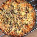 Quiche sans pâte boeuf poireaux