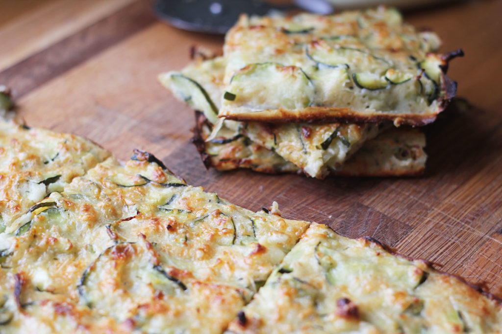 scarpaccia de courgettes minceur au son d'avoine