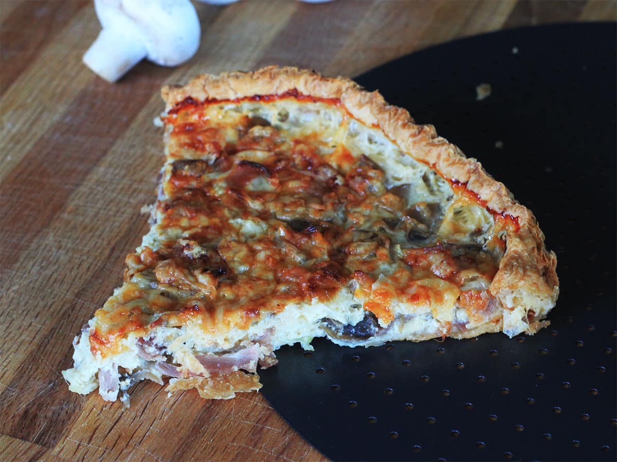 tarte aux poireaux et champignons