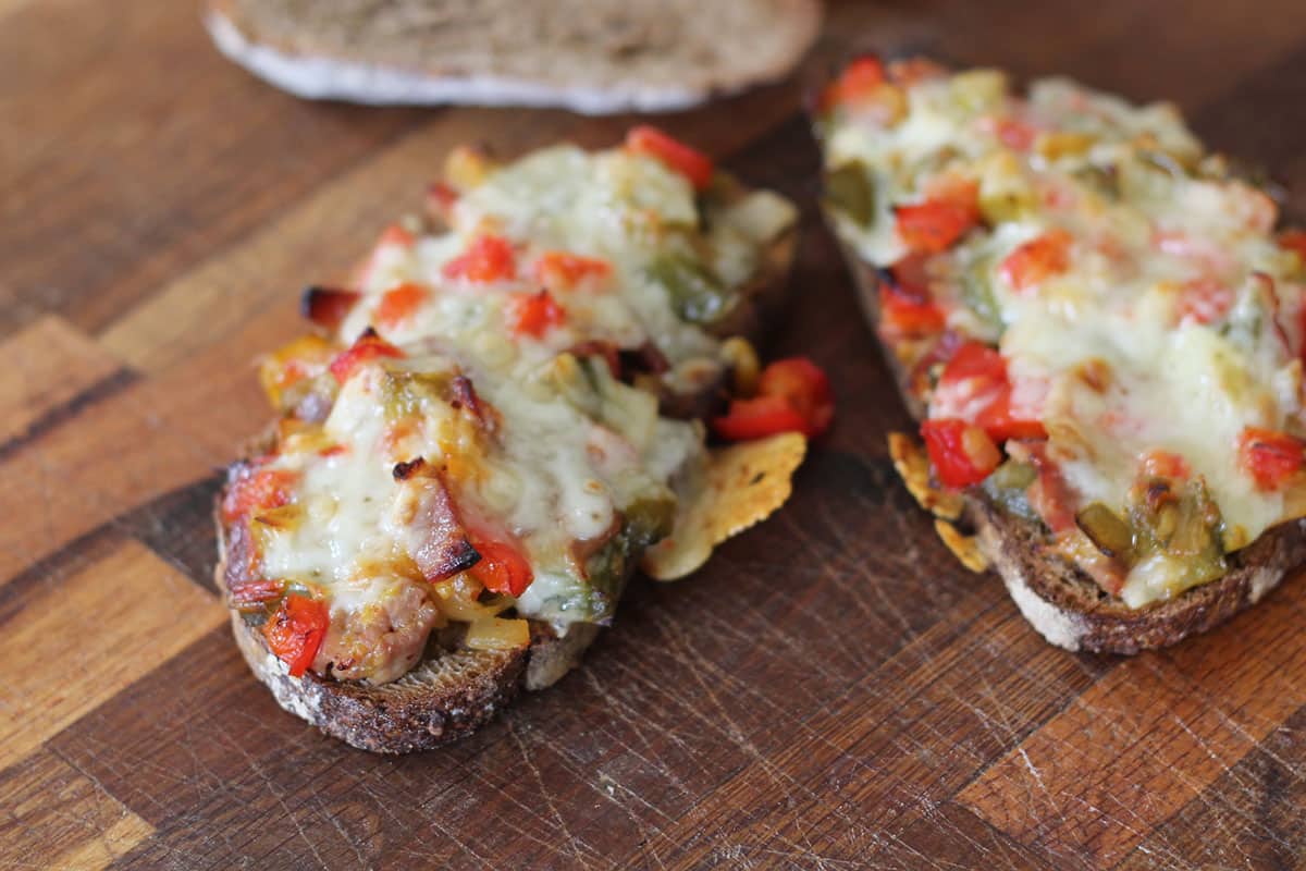 Bruschetta à la Basquaise