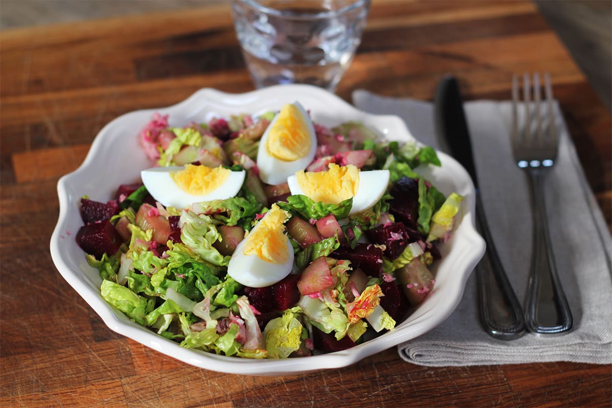 salade de crudités au thon