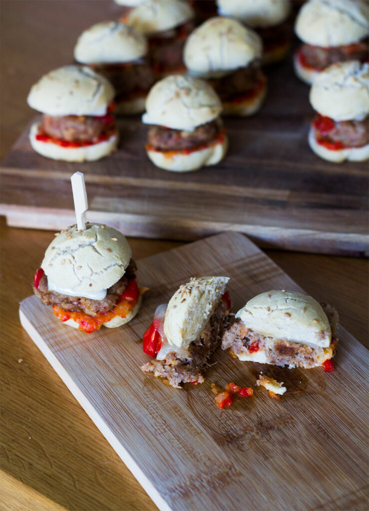 mini burger au confit de canard