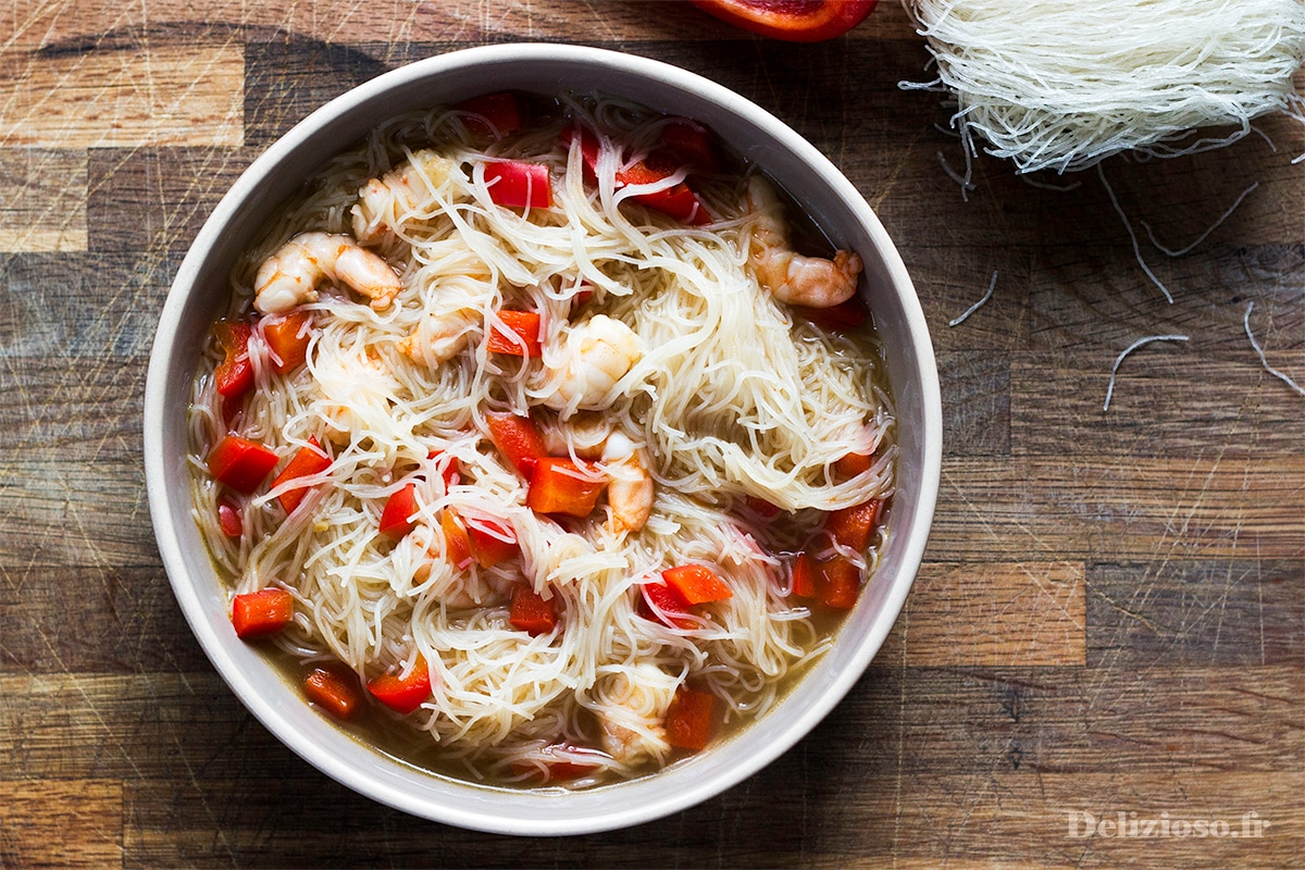 bouillon thaï aux crevettes