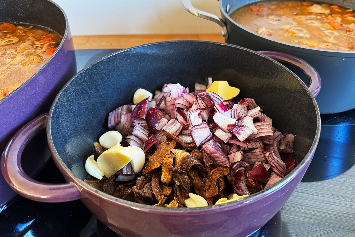 Saute de veau au cèpes