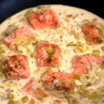 Blanquette de saumon aux poireaux